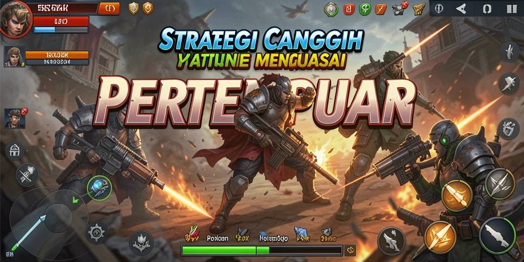 Gameplay mendebarkan dalam pertempuran strategi 555ZK.