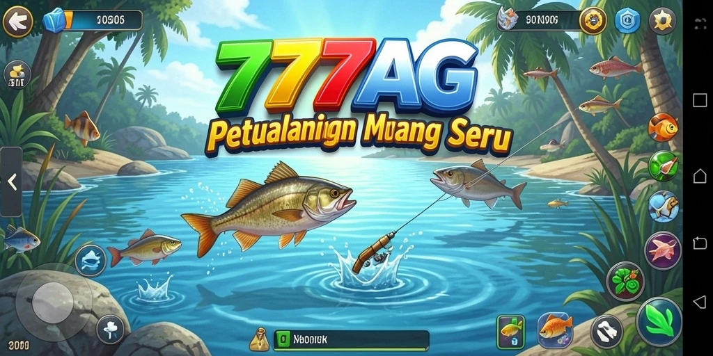 Gameplay 777AG menampilkan aksi memancing yang seru dan grafik menawan.