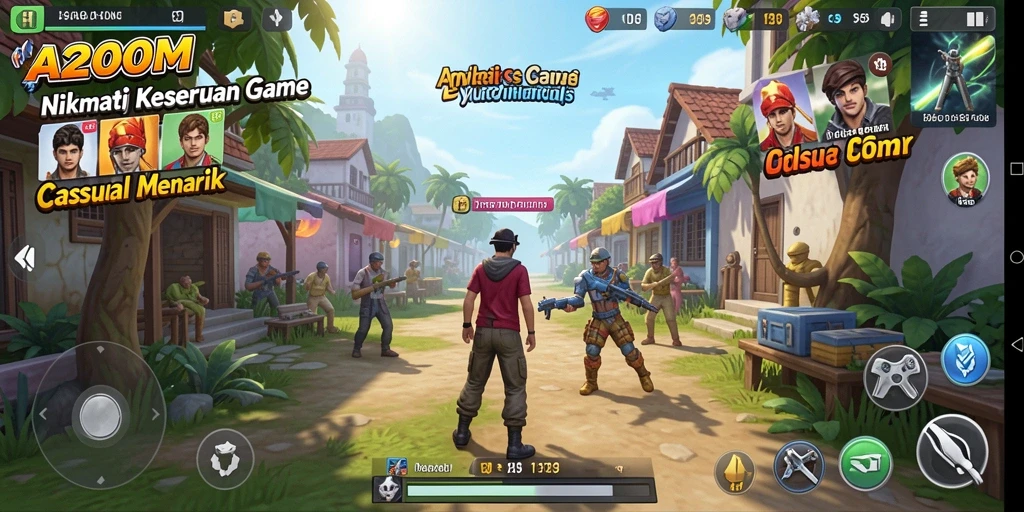 Tampilan gameplay A200M yang mengasyikkan dan penuh tantangan.