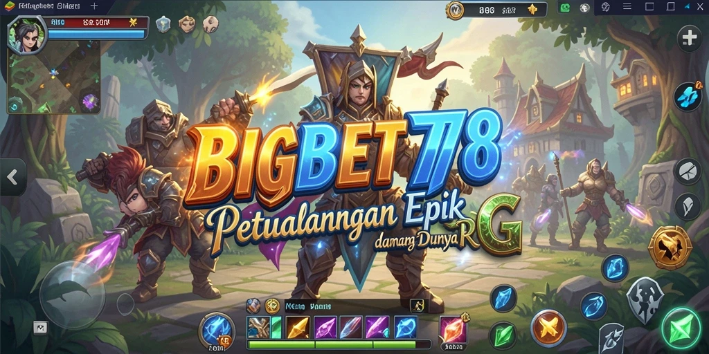 Tampilan gameplay menakjubkan dari BIGBET78 yang menampilkan pertarungan epik.