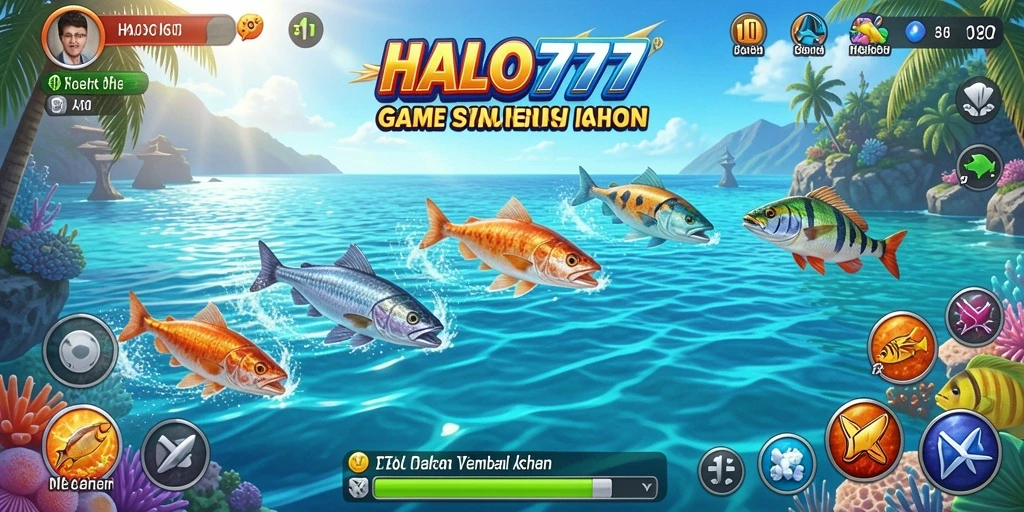 Tampilan gameplay Tembak Ikan yang menarik dan mengasyikkan.