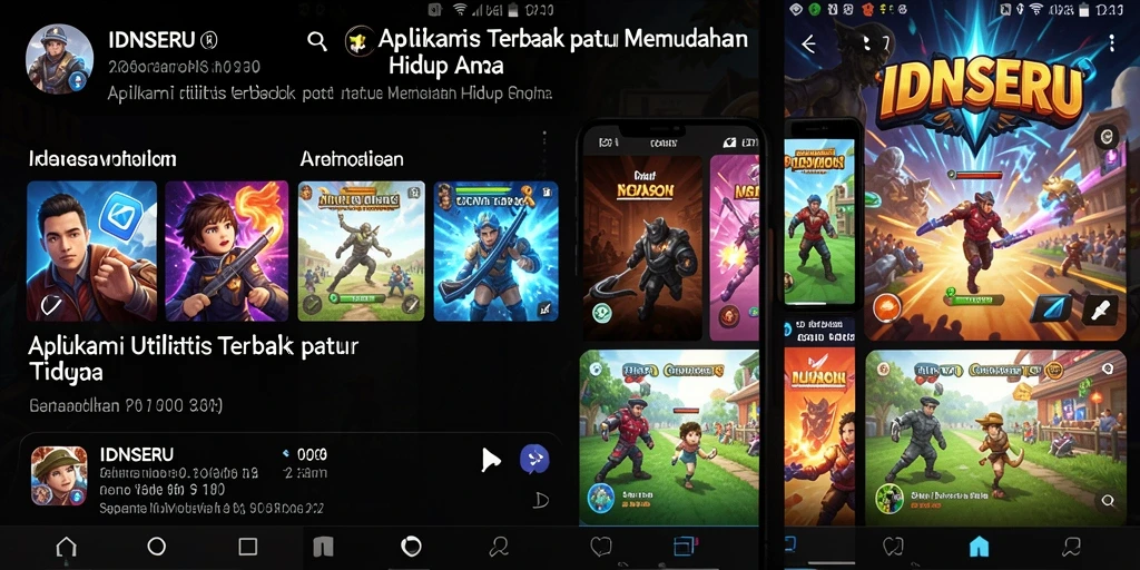 Tampilan antarmuka IDNSERU yang rapi dan fungsional.