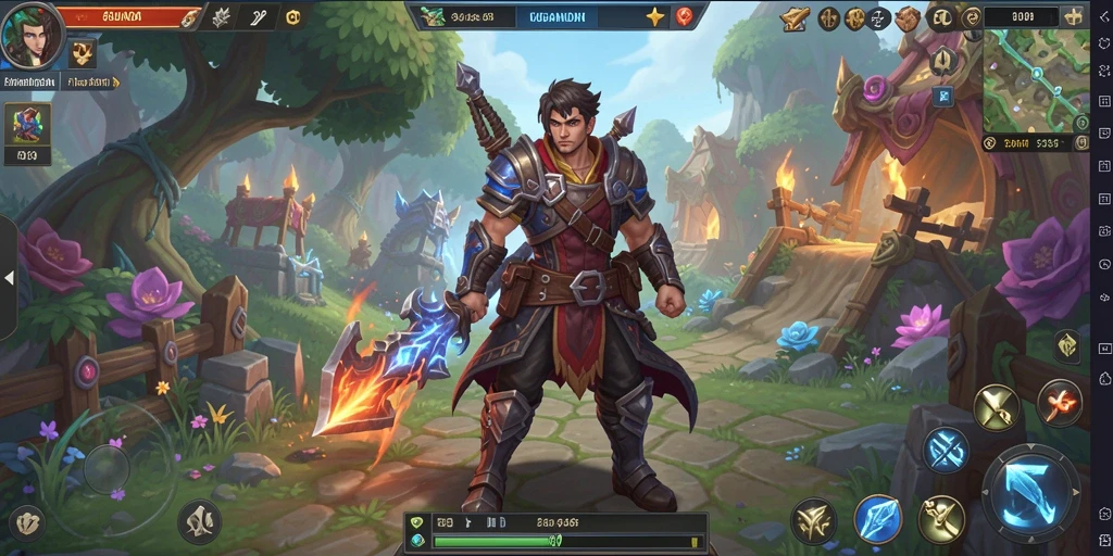 Screenshot gameplay KAGANDAN yang menunjukkan pertarungan epik.