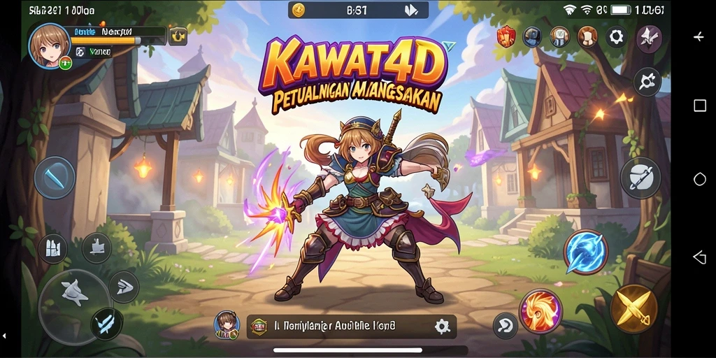 Tampilan gameplay KAWAT4D yang menakjubkan dan penuh aksi.
