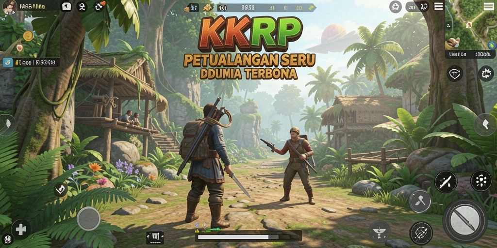 Gameplay seru di dunia terbuka KKRP, jelajahi berbagai petualangan.