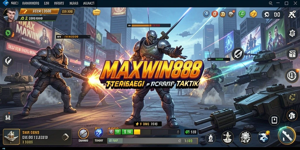 Tampilan gameplay yang mendebarkan dari MAXWIN88.