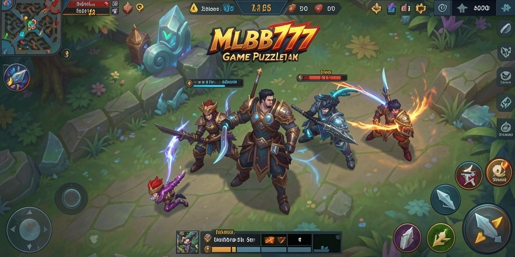 Tampilan gameplay puzzle seru dan menantang di MLBB777.