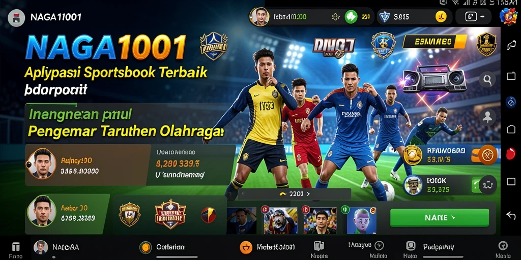 Tampilan gameplay Sportsbook yang menyenangkan dan interaktif di NAGA1001.