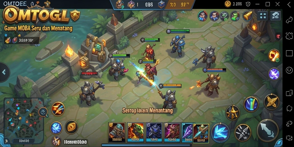 Gameplay menarik dengan pertarungan tim seru di OMTOGEL.