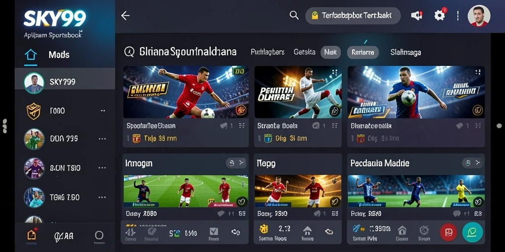 Tampilan gameplay taruhan olahraga yang seru dan dinamis di SKY99.