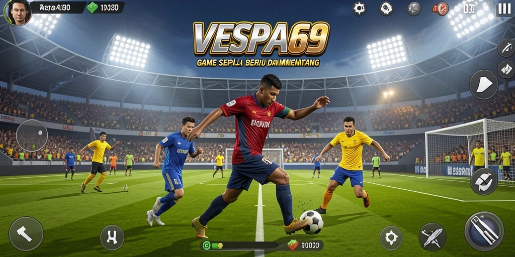 Tampilan menarik dari gameplay VESPA69 yang menegangkan.