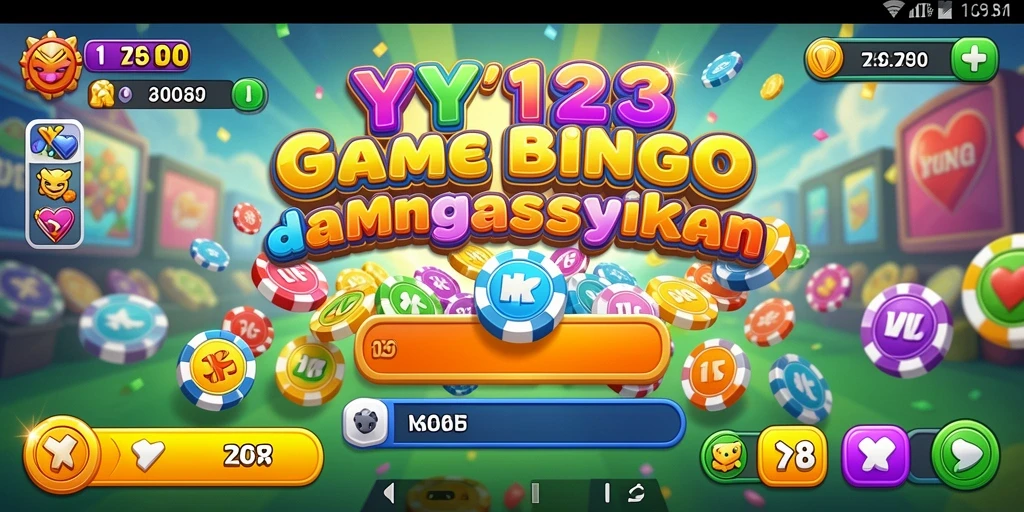 Tampilan gameplay bingo yang menarik di YY123.